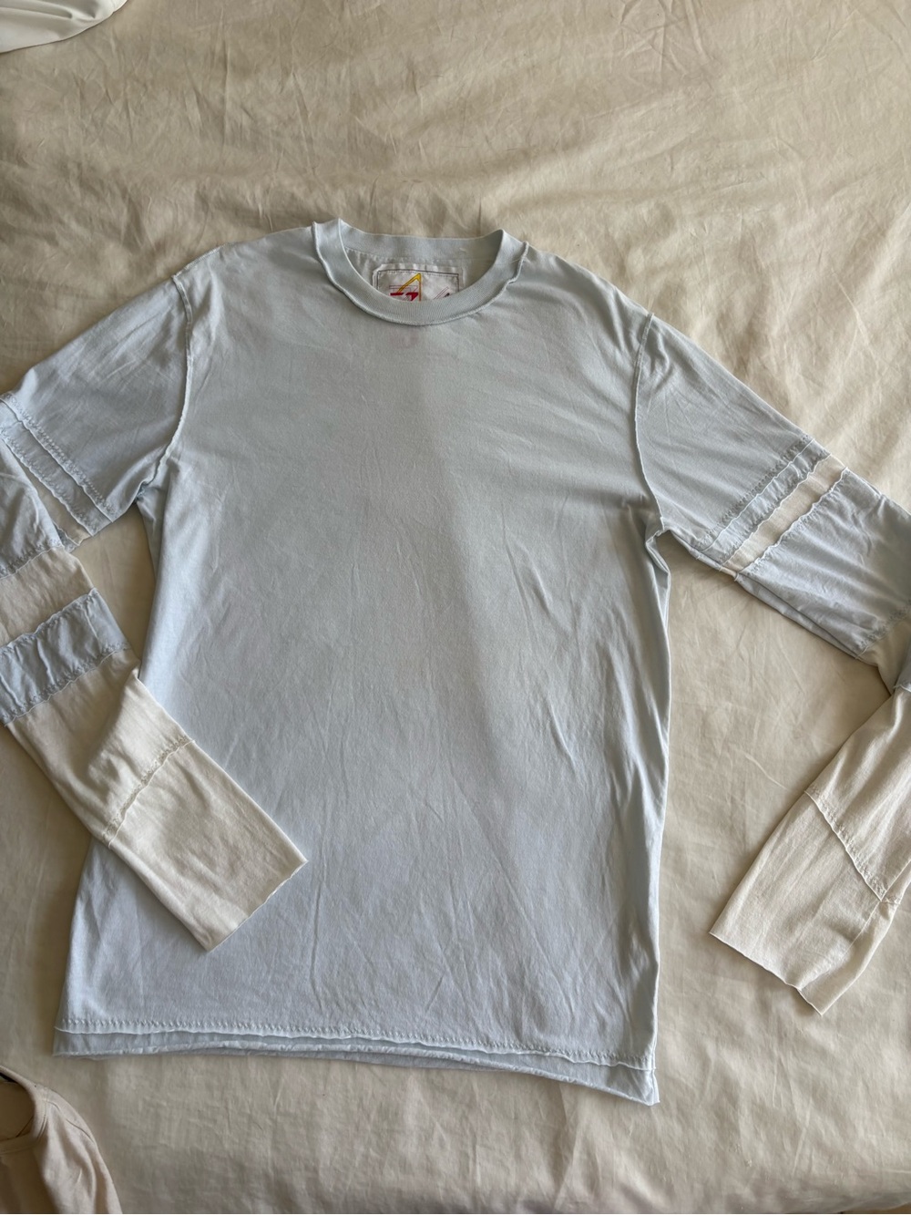 Layered Long-Sleeve Crew Tee by 3Z Ciro zizzo boutique in LA new no tag